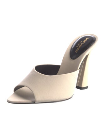 Saint Laurent Leather Slides