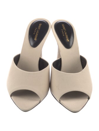 Saint Laurent Leather Slides