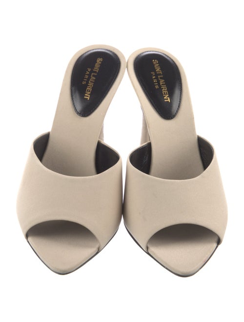 Saint Laurent Leather Slides