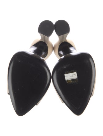 Saint Laurent Leather Slides