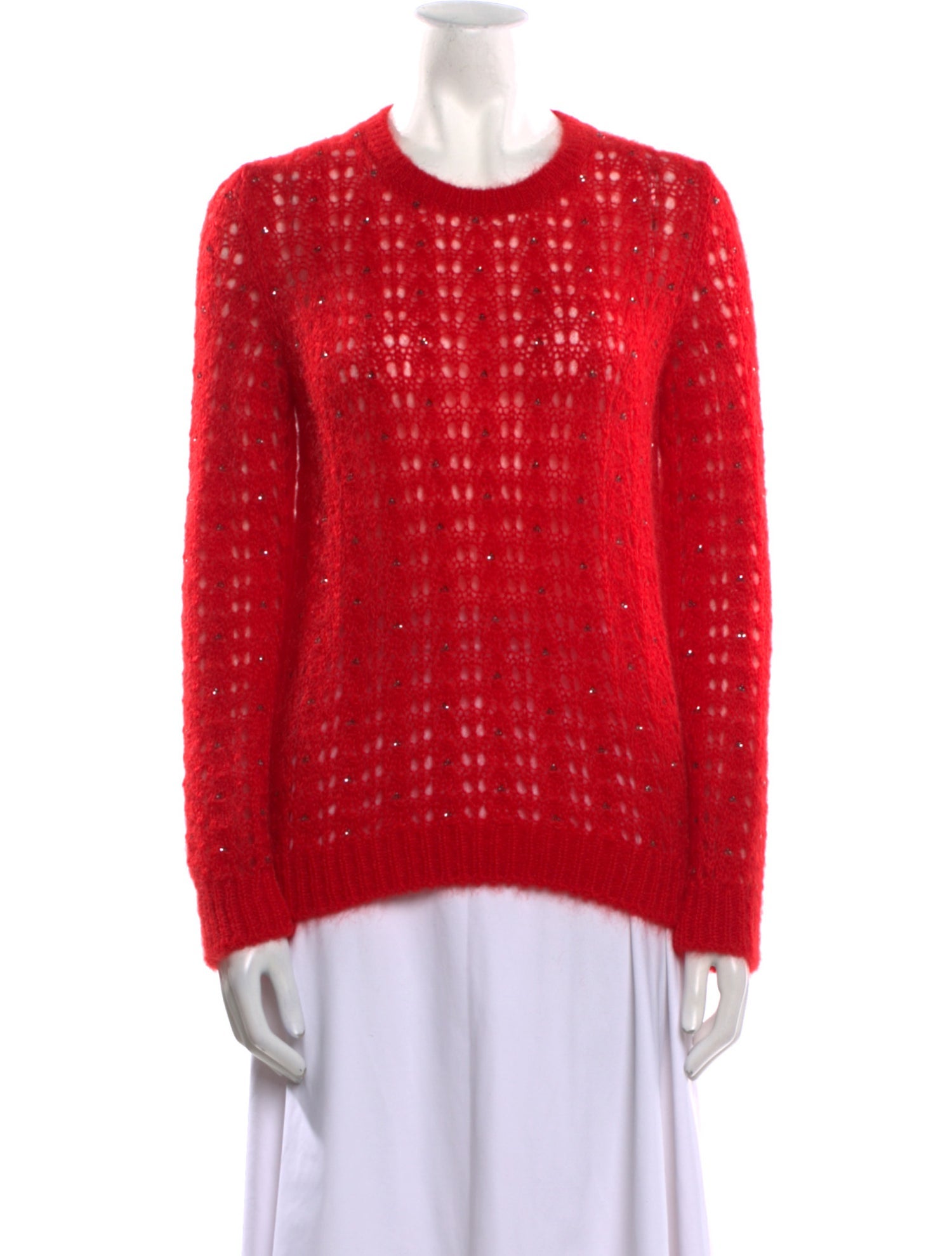 Saint Laurent Mohair Crew Neck Sweater