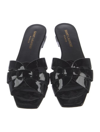 Saint Laurent Patent Leather Slides