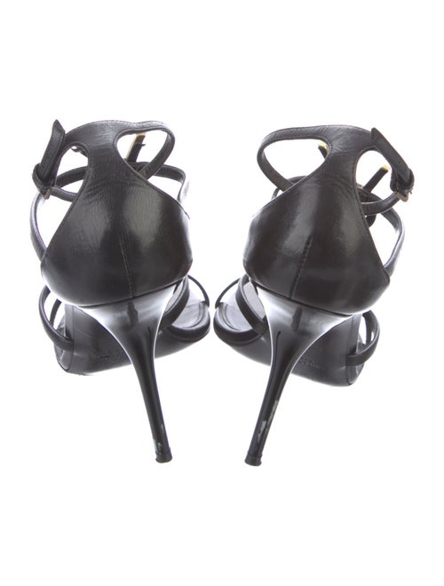 Saint Laurent Leather T-Strap Sandals