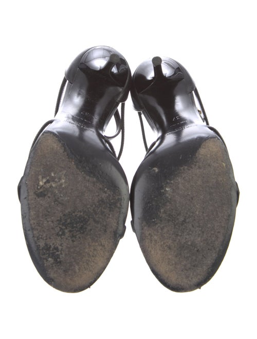 Saint Laurent Leather T-Strap Sandals