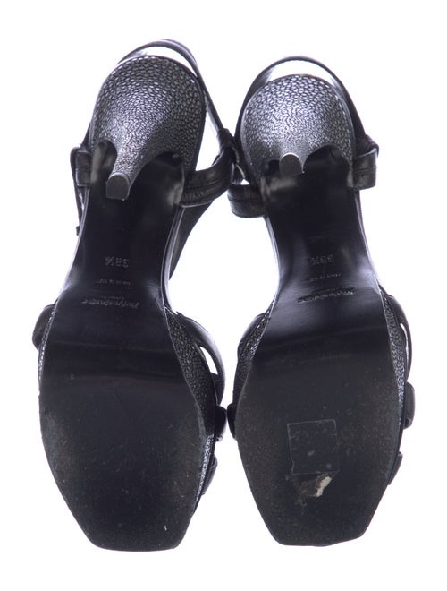 Yves Saint Laurent Leather T-Strap Sandals