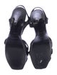 Yves Saint Laurent Leather T-Strap Sandals