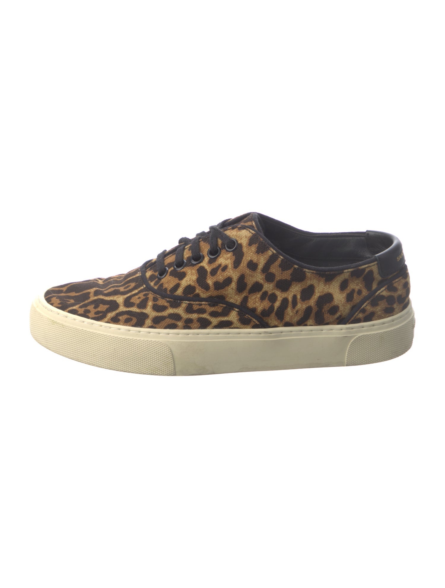 Saint Laurent Canvas Animal Print Sneakers