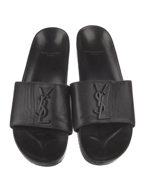Saint Laurent Leather Slides