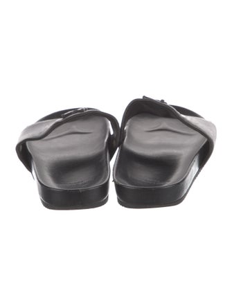 Saint Laurent Leather Slides