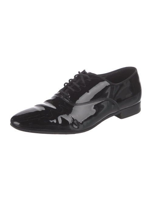 Saint Laurent Patent Leather Grosgrain Trim Oxfords