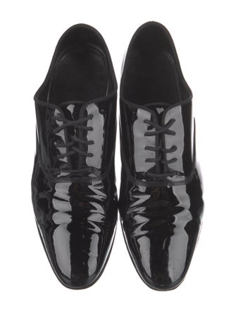 Saint Laurent Patent Leather Grosgrain Trim Oxfords