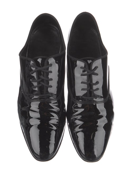 Saint Laurent Patent Leather Grosgrain Trim Oxfords