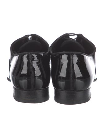Saint Laurent Patent Leather Grosgrain Trim Oxfords