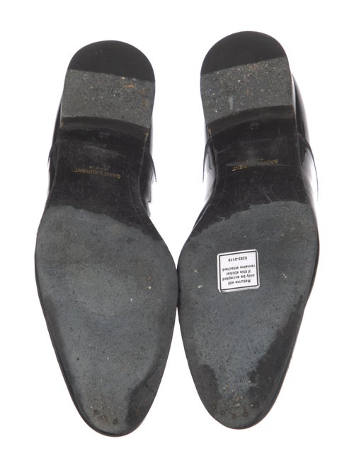 Saint Laurent Patent Leather Grosgrain Trim Oxfords
