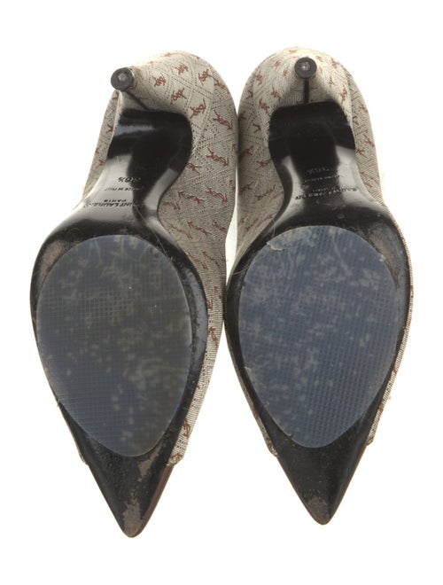 Saint Laurent Canvas Printed Pumps