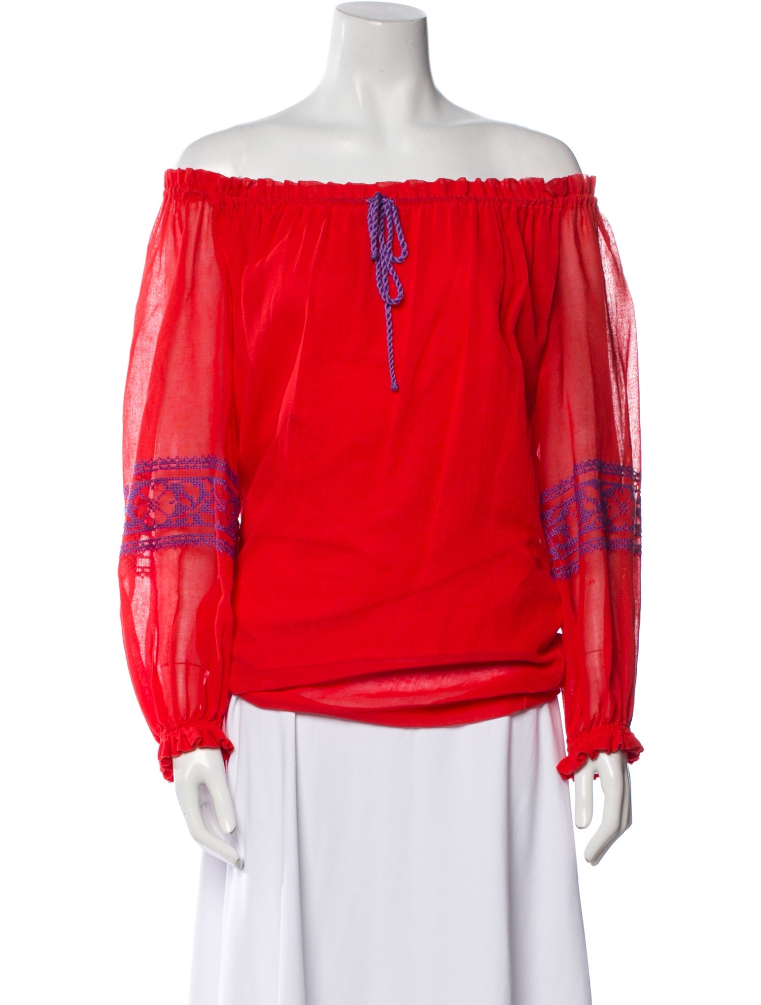 Yves Saint Laurent Rive Gauche Vintage Late 1970's - Early 1980's Blouse