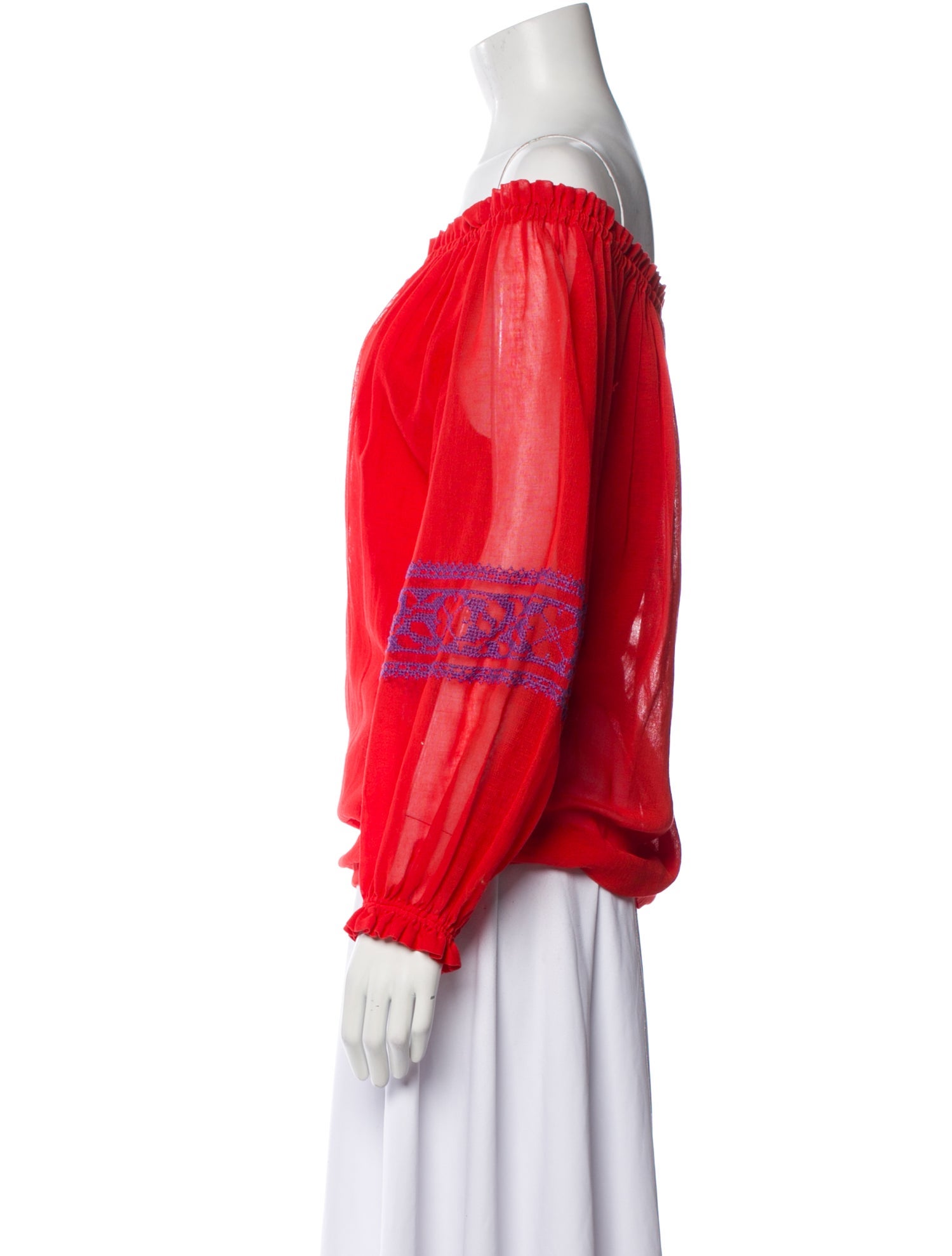 Yves Saint Laurent Rive Gauche Vintage Late 1970's - Early 1980's Blouse