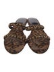 Saint Laurent Ponyhair Animal Print Slides