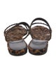 Saint Laurent Ponyhair Animal Print Slides