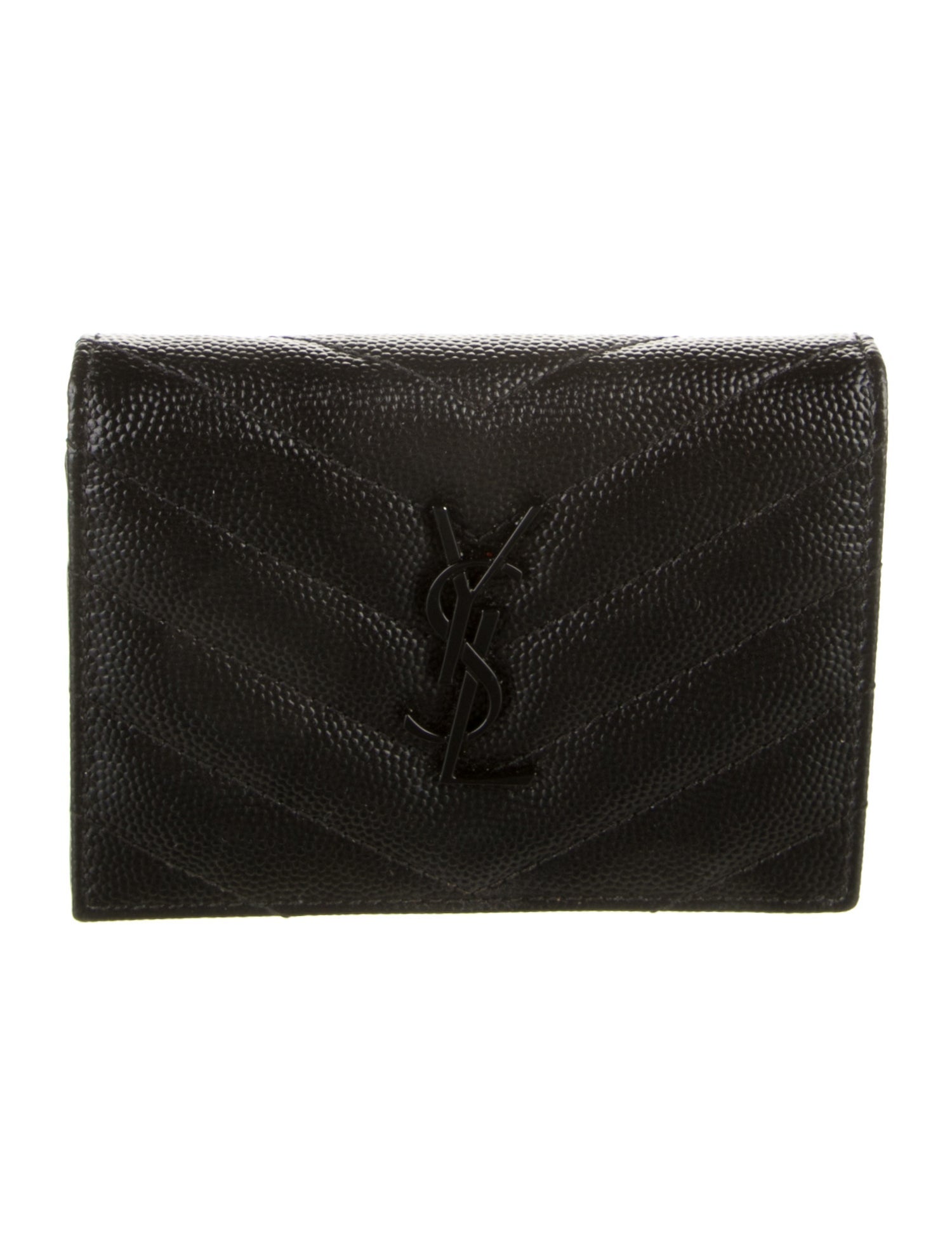Saint Laurent 2021 Leather Compact Wallet