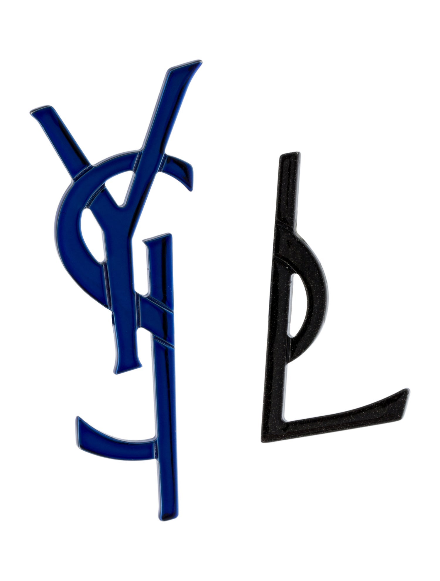 Saint Laurent Monogram Deconstructed Clip-On Earrings