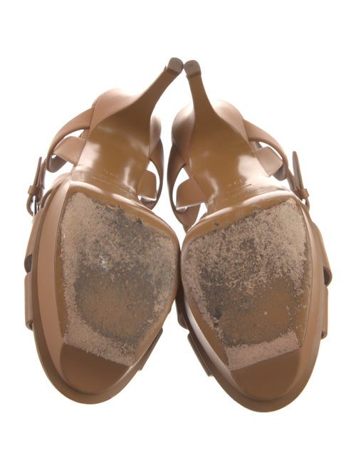 Saint Laurent Leather T-Strap Sandals