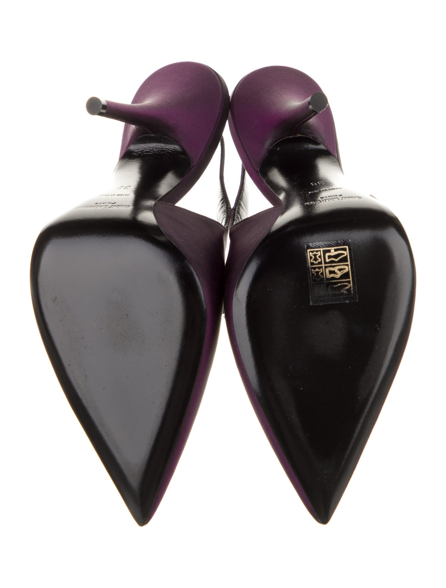 Saint Laurent Crystal Embellishments Slingback Pumps