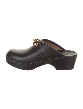 Saint Laurent Leather Mules