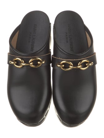 Saint Laurent Leather Mules