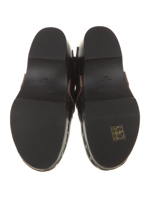 Saint Laurent Leather Mules