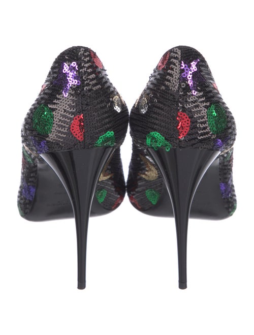 Saint Laurent Sequins Printed Pumps