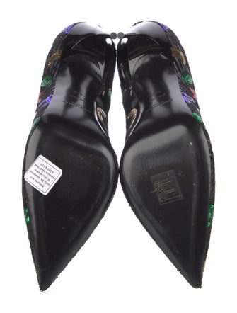 Saint Laurent Sequins Printed Pumps