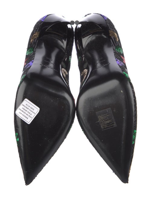 Saint Laurent Sequins Printed Pumps