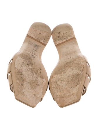 Saint Laurent Leather Slides