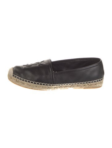 Saint Laurent Flats Leather Espadrilles IT 37.5 | 7.5