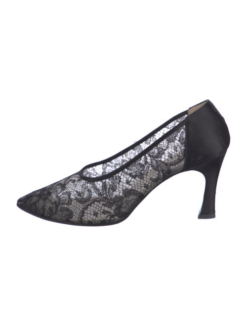 Yves Saint Laurent Lace Lace Pattern Pumps