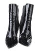Saint Laurent Signature Logo Patent Leather Boots