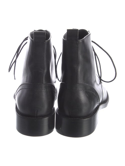 Saint Laurent Leather Lace-Up Boots