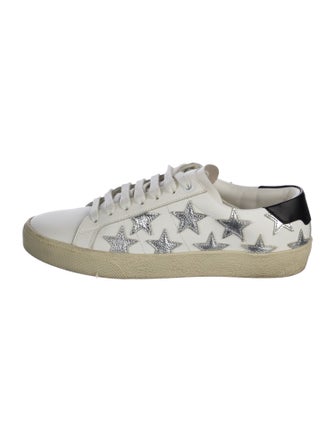 Saint Laurent Leather Printed Sneakers