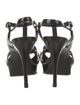 Saint Laurent Patent Leather T-Strap Sandals