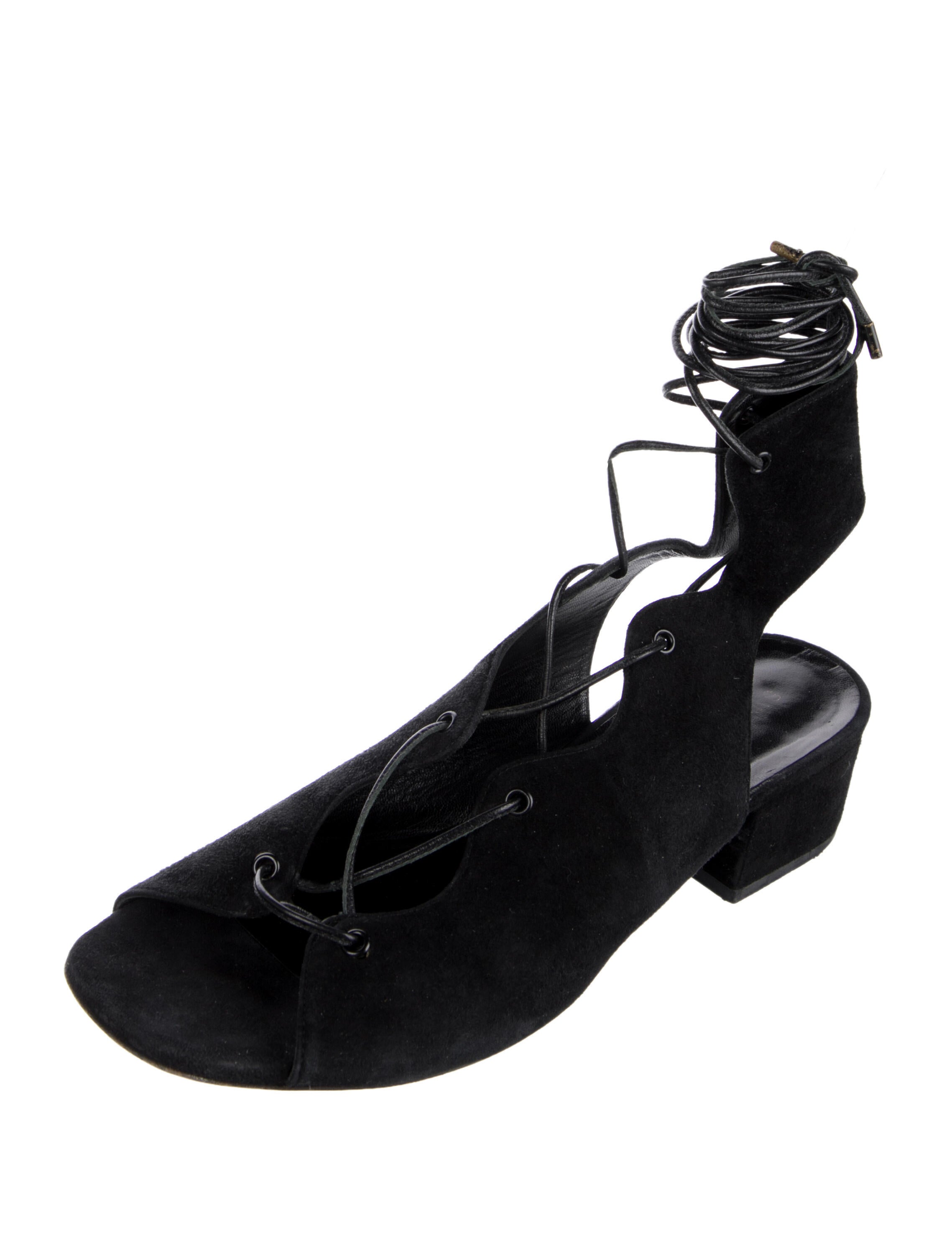 Saint Laurent Suede Gladiator Sandals