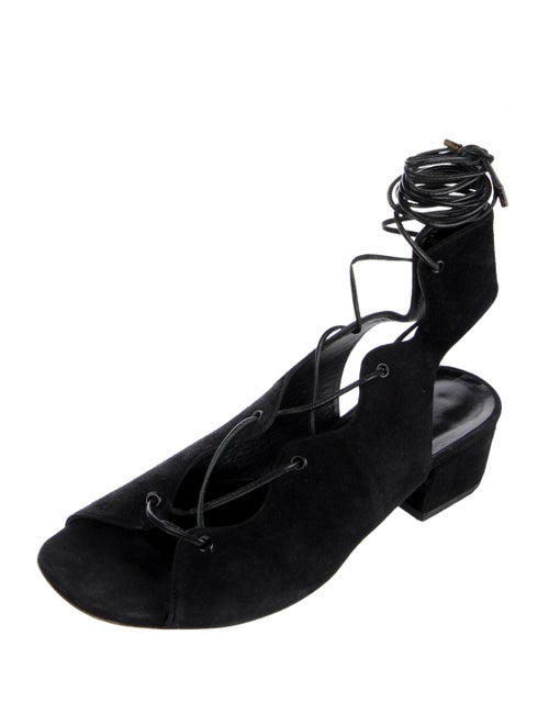 Saint Laurent Suede Gladiator Sandals