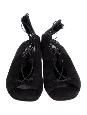 Saint Laurent Suede Gladiator Sandals