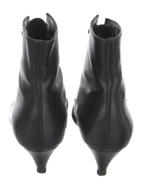 Saint Laurent Leather Lace-Up Boots