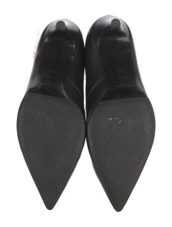 Saint Laurent Leather Lace-Up Boots