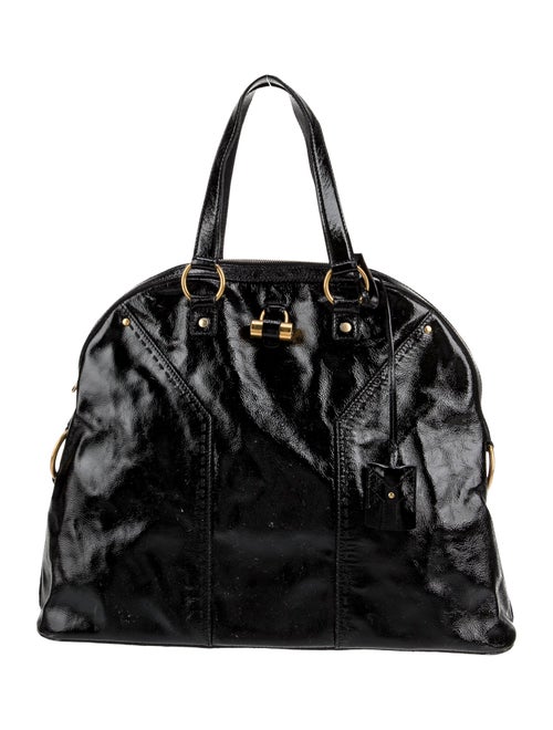 Yves Saint Laurent Patent Leather Weekender Bag