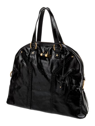 Yves Saint Laurent Patent Leather Weekender Bag