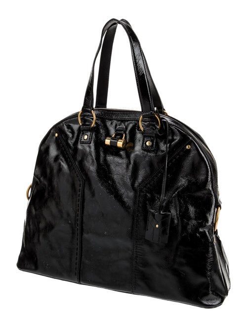 Yves Saint Laurent Patent Leather Weekender Bag