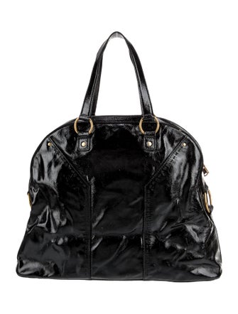 Yves Saint Laurent Patent Leather Weekender Bag