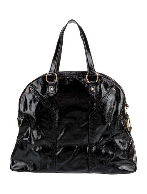 Yves Saint Laurent Patent Leather Weekender Bag